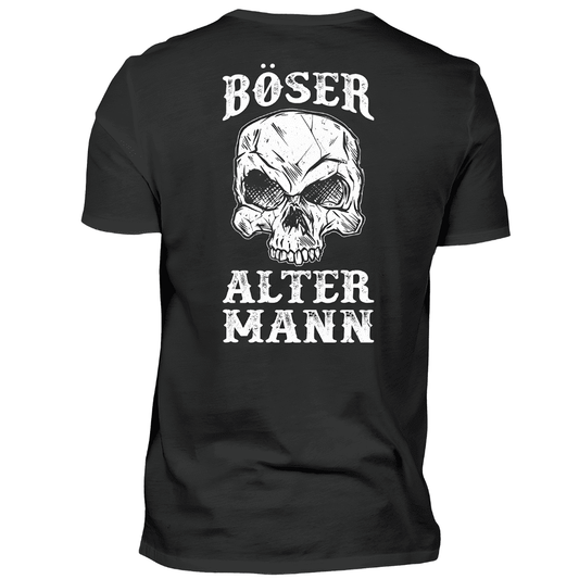 Böser alter Mann - T-Shirt Rückendruck