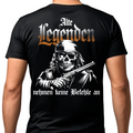 Alte Legenden nehmen keine Befehle an - Premium T-Shirt Rückendruck