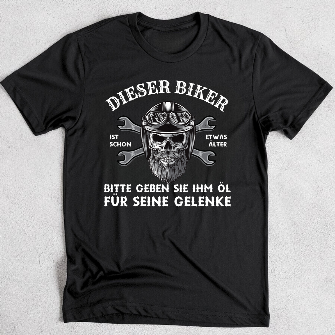 Dieser Biker ist schon etwas älter - Premium T-Shirt