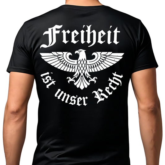 Freiheit ist unser Recht - Premium T-Shirt Rückendruck