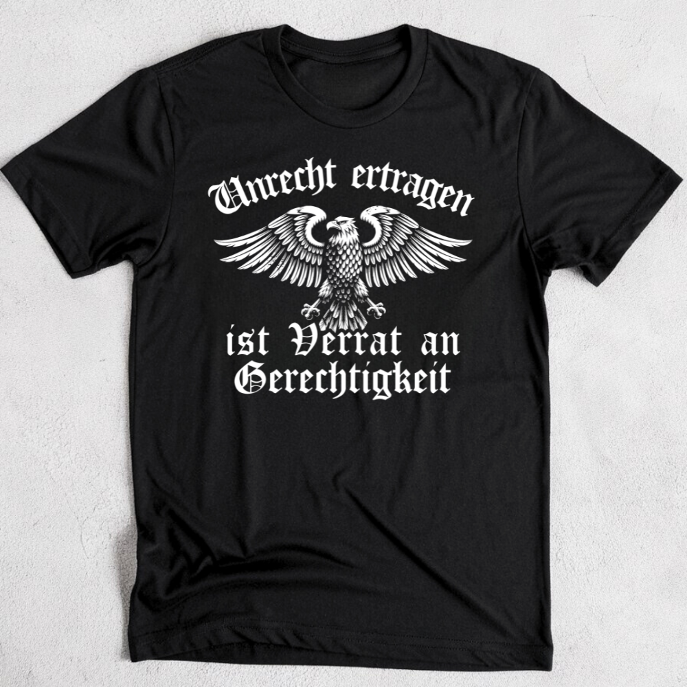 Unrecht ertragen ist Verrat an Gerechtigkeit - Premium T-Shirt