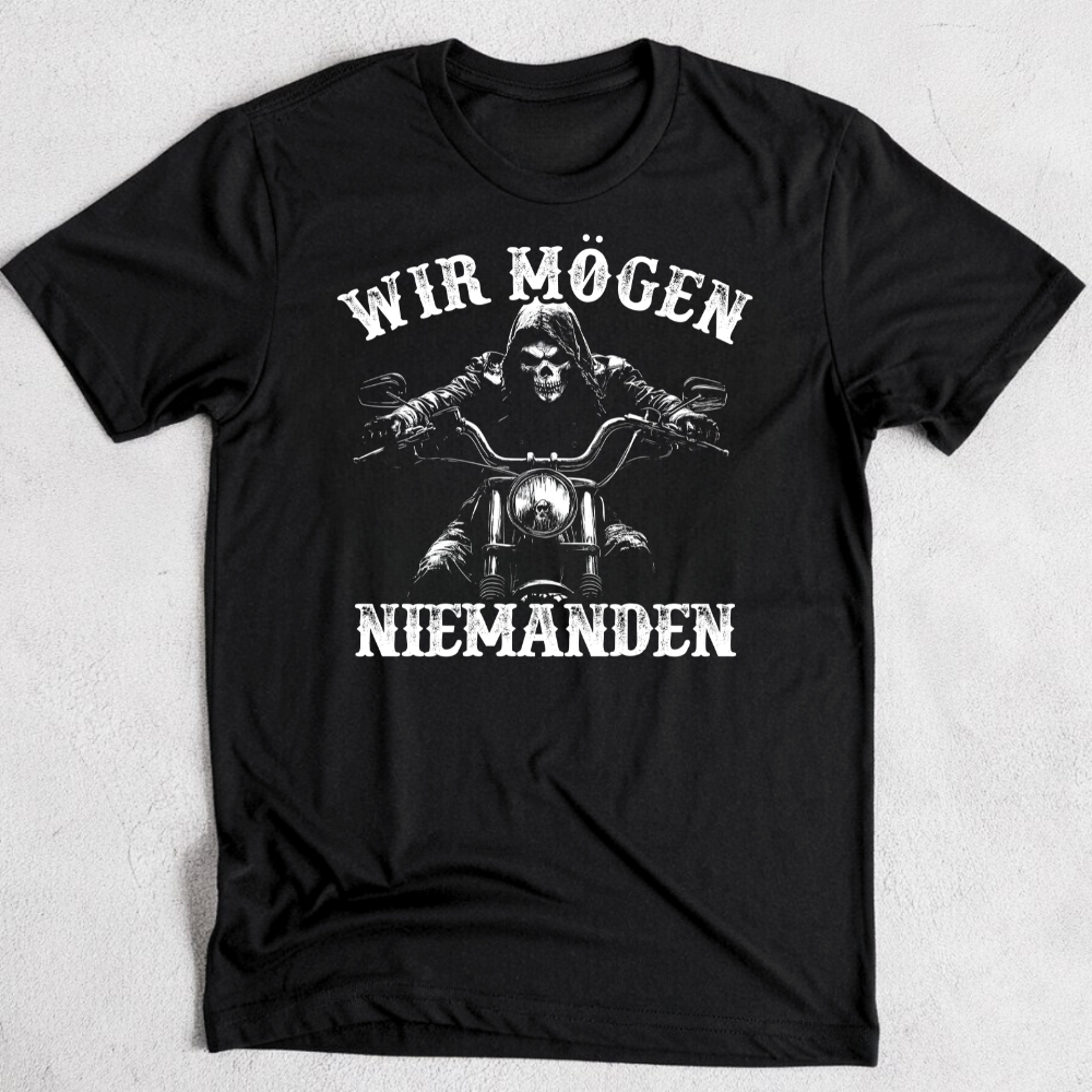 Wir mögen niemanden - Premium T-Shirt