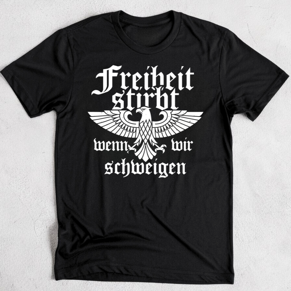 Freiheit stirbt, wenn wir schweigen. - Premium T-Shirt