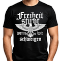 Freiheit stirbt, wenn wir schweigen. - Premium T-Shirt