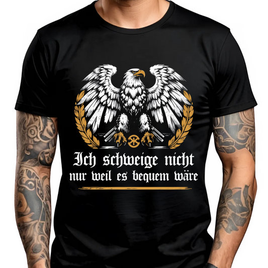 Ich schweige nicht, nur weil es bequem wäre. - Premium T-Shirt