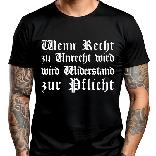 Wenn Recht zu Unrecht wird - Premium T-Shirt