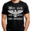 Wer sich nicht wehrt, lebt verkehrt - Premium T-Shirt