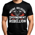 Meine Religion: Drehmoment & Rebellion - Premium T-Shirt