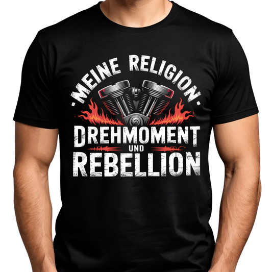 Meine Religion: Drehmoment & Rebellion - Premium T-Shirt
