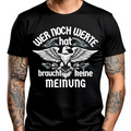 Wer noch Werte hat, braucht keine Meinung. - Premium T-Shirt