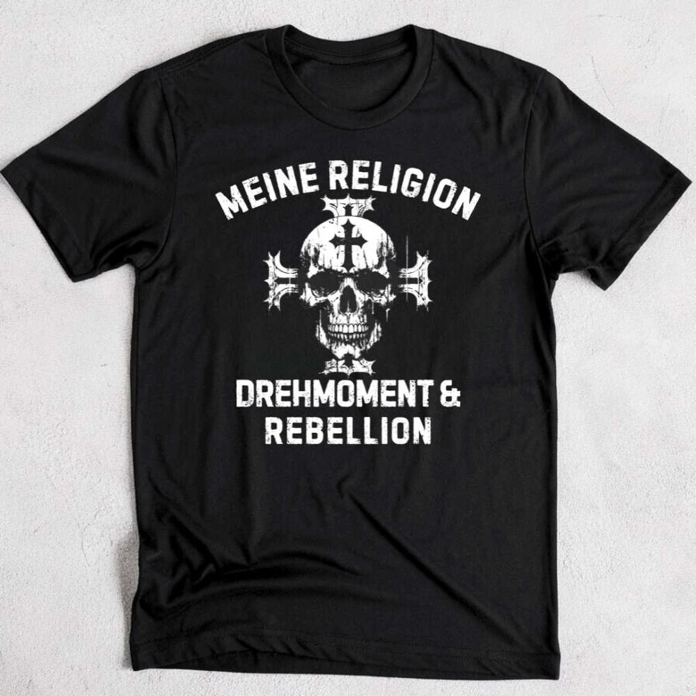 Meine Religion: Drehmoment & Rebellion - Premium T-Shirt