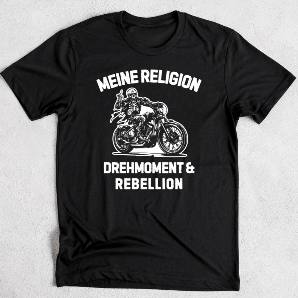 Meine Religion: Drehmoment & Rebellion - Premium T-Shirt