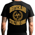 Deutschland: Stolz & Ehre - T-Shirt Rückendruck