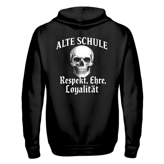Alte Schule (Totenkopf) - Zip Hoodie Jacke
