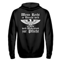 Wenn Recht zu Unrecht wird - Zip Hoodie Jacke