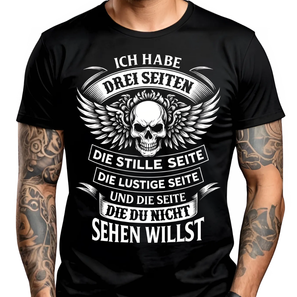 Ich habe drei Seiten - Premium T-Shirt