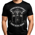 Unterschätze niemals einen alten Mann - T-Shirt