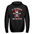 N´Scheiß muss ich - Zip Hoodie Jacke