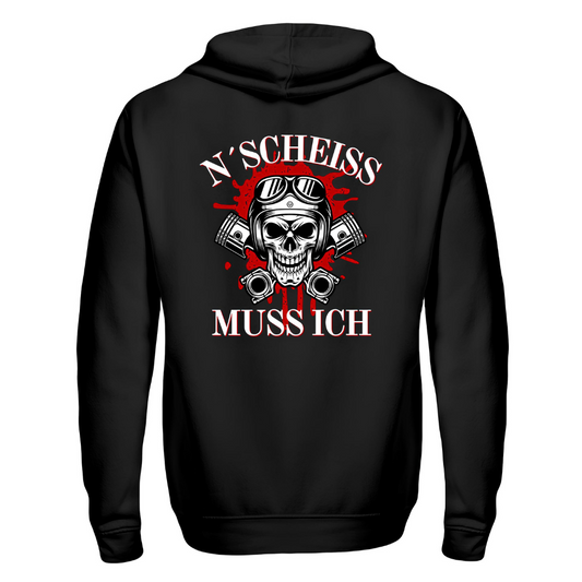 N´Scheiß muss ich - Zip Hoodie Jacke