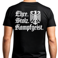 Ehre. Stolz. Kampfgeist. - Premium T-Shirt Rückendruck