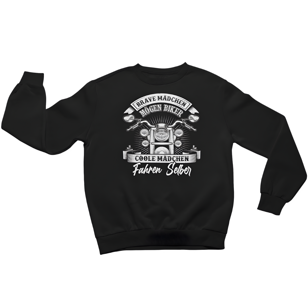 Coole Mädchen fahren selber - Damen Sweatshirt