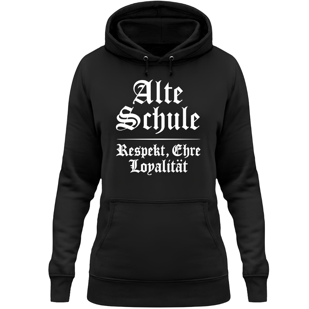 Alte Schule: Respekt, Ehre & Loyalität - Damen Hoodie