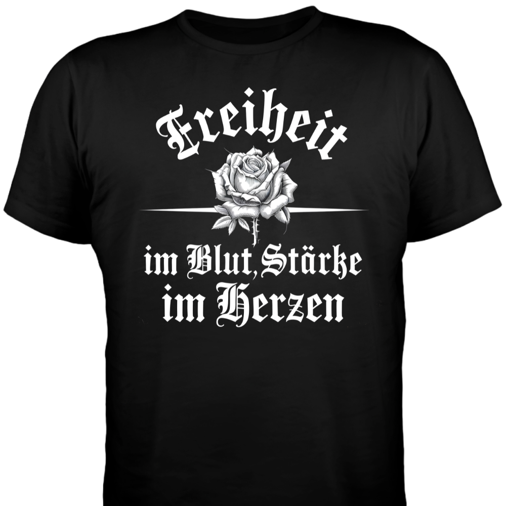 Freiheit im Blut, Stärke im Herzen - Damen T-Shirt