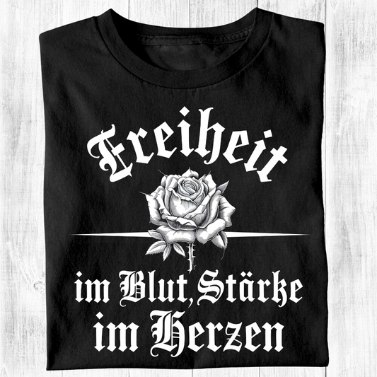 Freiheit im Blut, Stärke im Herzen - Damen T-Shirt