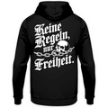Keine Regeln, nur Freiheit. - Hoodie Rückendruck