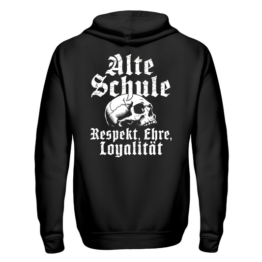 Alte Schule: Respekt, Ehre, Loyalität - Zip-Hoodie