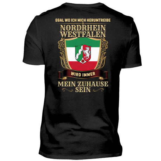 Nordrhein-Westfalen - Premium T-Shirt Rückendruck