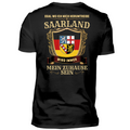 Saarland - Premium T-Shirt Rückendruck
