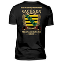 Sachsen - Premium T-Shirt Rückendruck