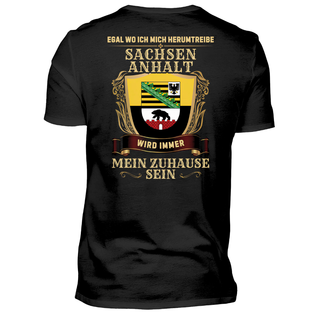 Sachsen-Anhalt - Premium T-Shirt Rückendruck