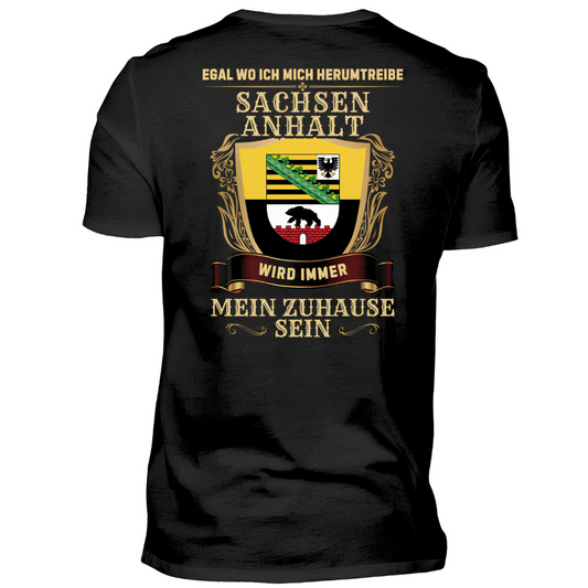 Sachsen-Anhalt - Premium T-Shirt Rückendruck