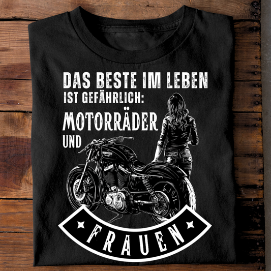 Das Beste im Leben ist gefährlich - Premium T-Shirt