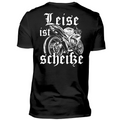 Leise ist scheiße - Premium T-Shirt Rückendruck