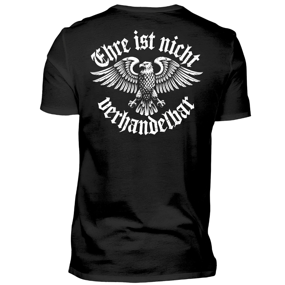Ehre ist nicht verhandelbar - Premium T-Shirt Rückendruck