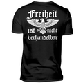 Freiheit ist nicht verhandelbar - Premium T-Shirt Rückendruck