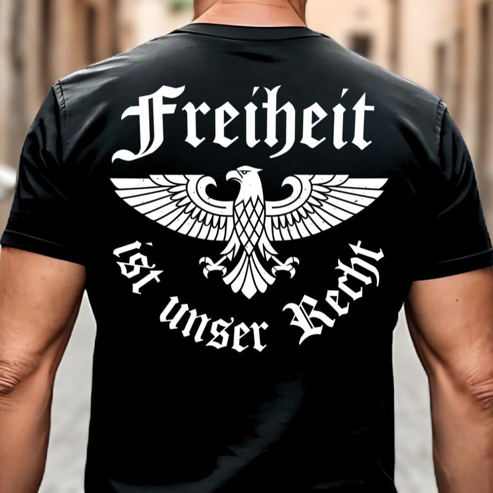 Freiheit ist unser Recht - Premium T-Shirt Rückendruck