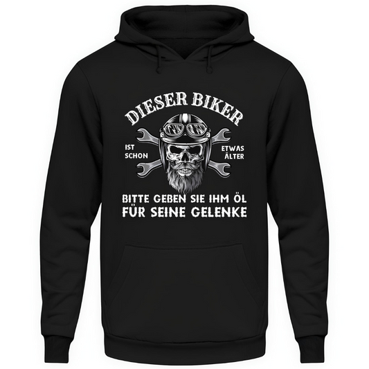 Dieser Biker ist schon etwas älter - Motorrad Hoodie