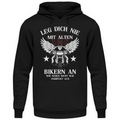 Leg dich nie mit alten Bikern an - Hoodie