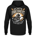 Echte Freiheit kann man nur fahren - Hoodie Rückendruck