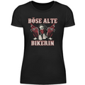 Böse alte Bikerin - Damen T-Shirt