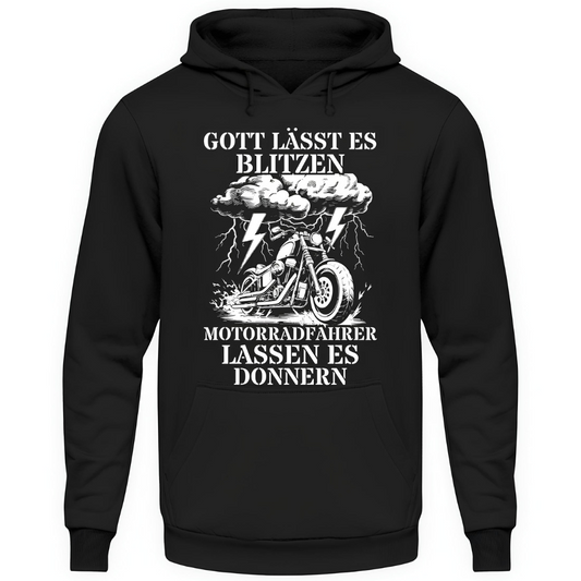 Motorradfahrer lassen es donnern - Unisex Hoodie