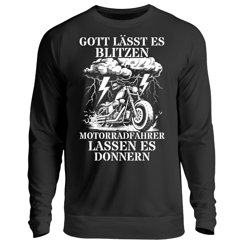 Motorradfahrer lassen es donnern - Sweatshirt