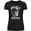 Böse alte Bikerin - Damen T-Shirt