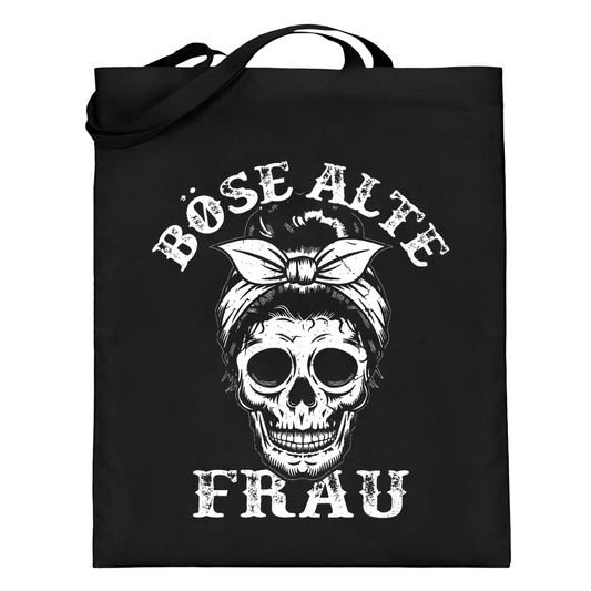 Böse alte Frau - Jutebeutel