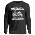 Unterschätze niemals einen alten Mann auf einem Motorrad - Sweatshirt