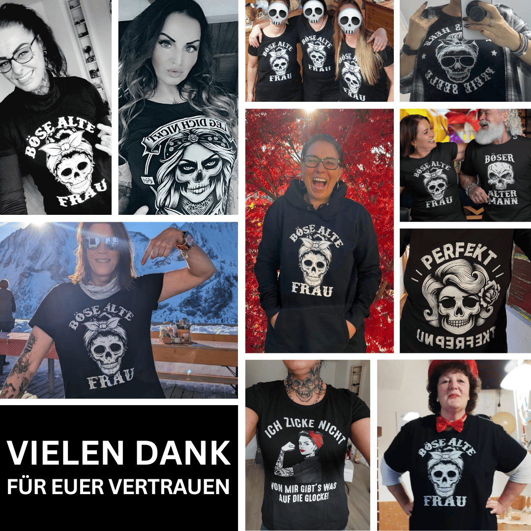 Böse alte Krawallschnegge - Premium Damen T-Shirt